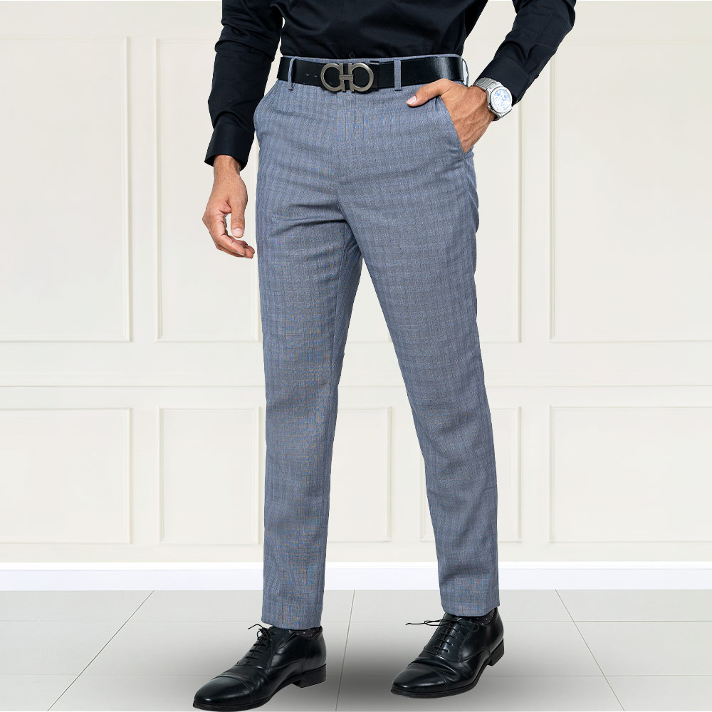 SREY - Grey Cotton Blend Slim Fit Men's Formal Pants (Pack of 2) - Buy SREY  - Grey Cotton Blend Slim Fit Men's Formal Pants (Pack of 2) Online at Best  Prices in India on Snapdeal