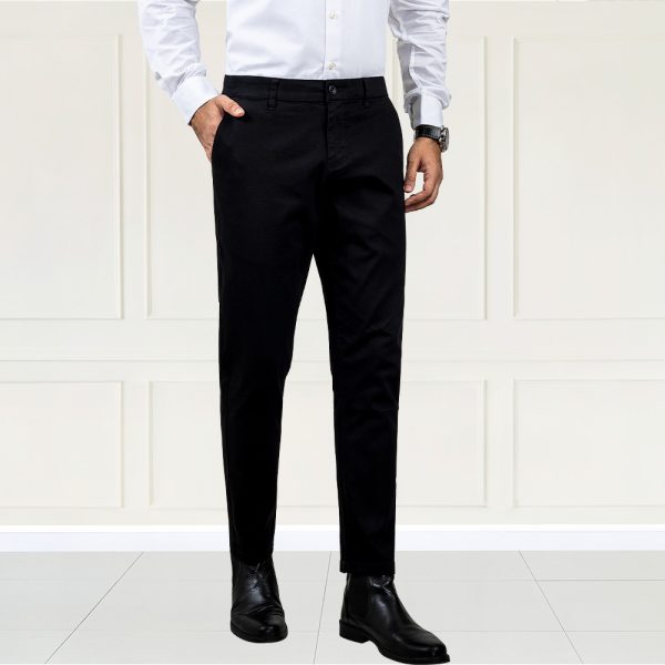 Men’s Smart shape Black Color Premium Gabardine Pant - RichMan BD