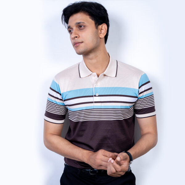RICHMAN Men’s Stripe Premium Polo Shirt RICHMAN Men’s Stripe Premium Polo Shirt