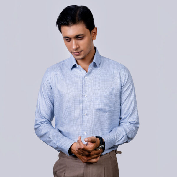 Richman Classic Sky Color Full Sleeve Premium Formal Shirt