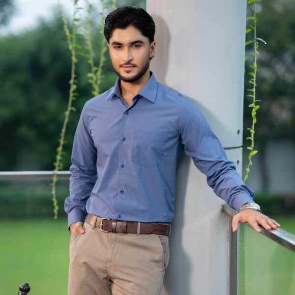 Richman Classic Navy Color Premium Formal Shirt