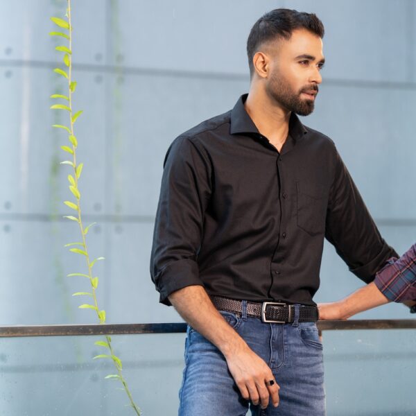 Richman Classic Black Premium Formal Shirt