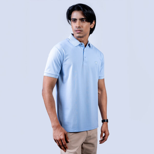 Richman Men’s Sky Blue Color Polo Shirt Richman Men’s Sky Blue Color Polo Shirt