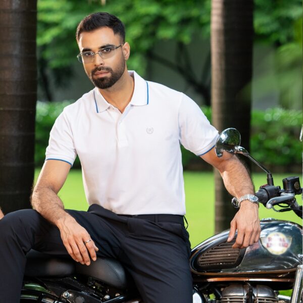 Richman Classic White Color Polo Shirt