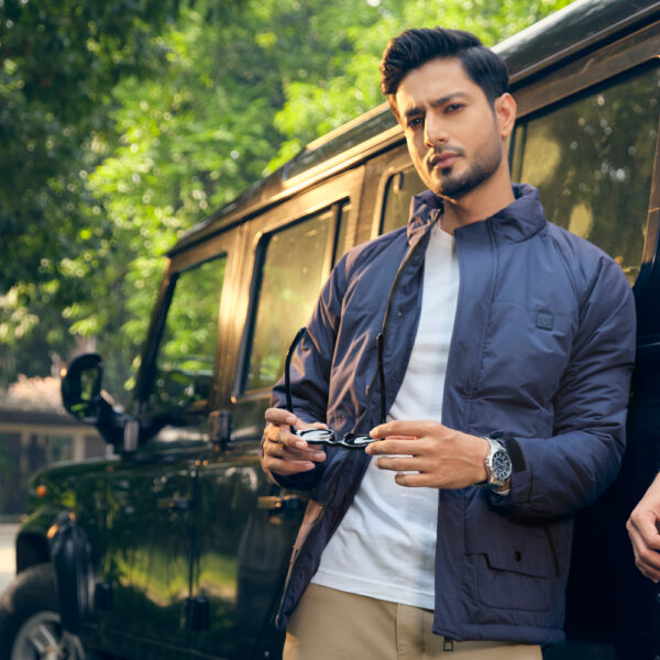 RICHMAN Men’s Blue Color Padding Jacket RICHMAN Men’s Blue Color Padding Jacket