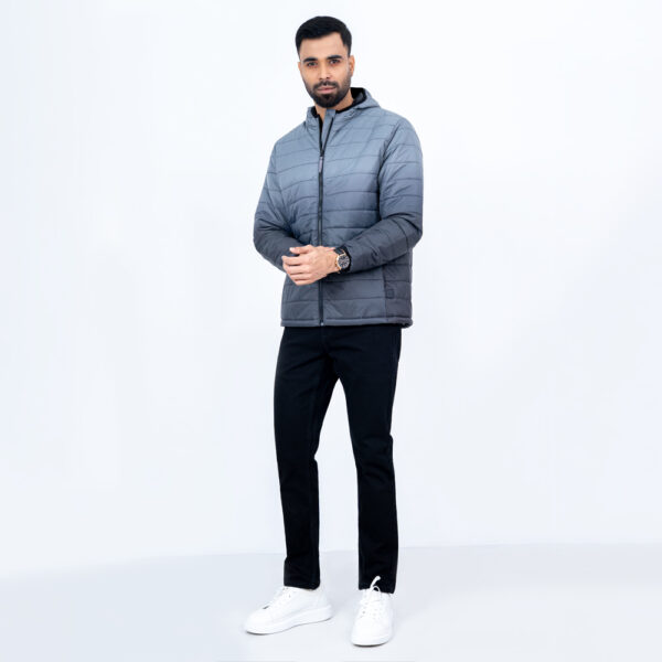 RICHMAN Men’s Ash Color Hoodie Padding Jacket