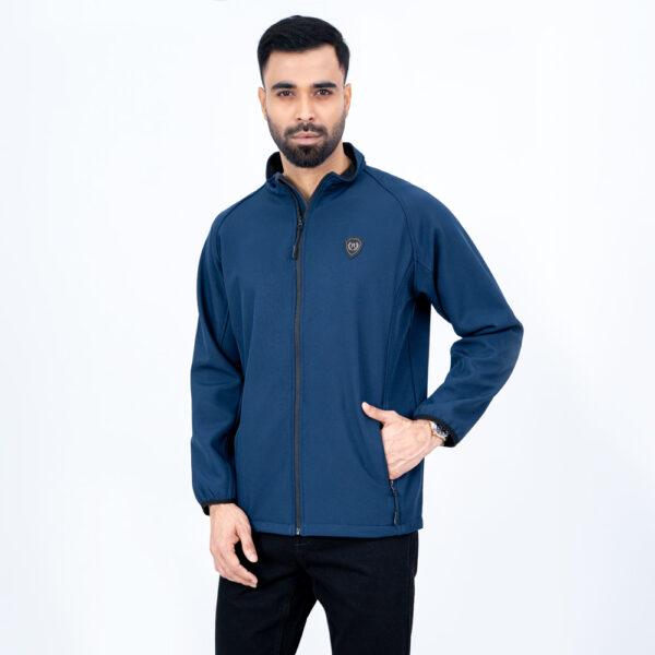 RICHMAN Men’s Lite Navy Color High Neck Jacket