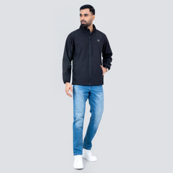 RICHMAN Men’s Black Color High Neck Jacket