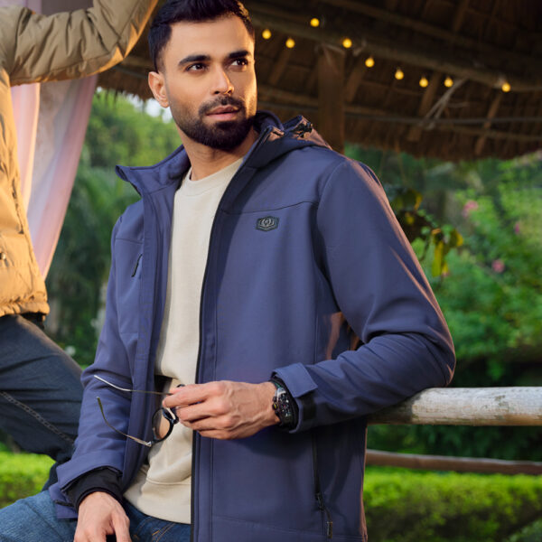 RICHMAN Men’s Navy Color High Neck Jacket