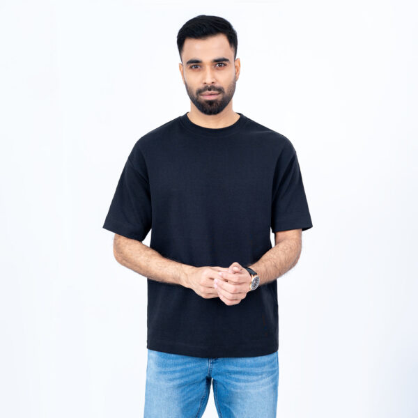 Richman Men’s Relaxed Fit Solid Black T-Shirt Richman Men’s Relaxed Fit Solid Black T-Shirt