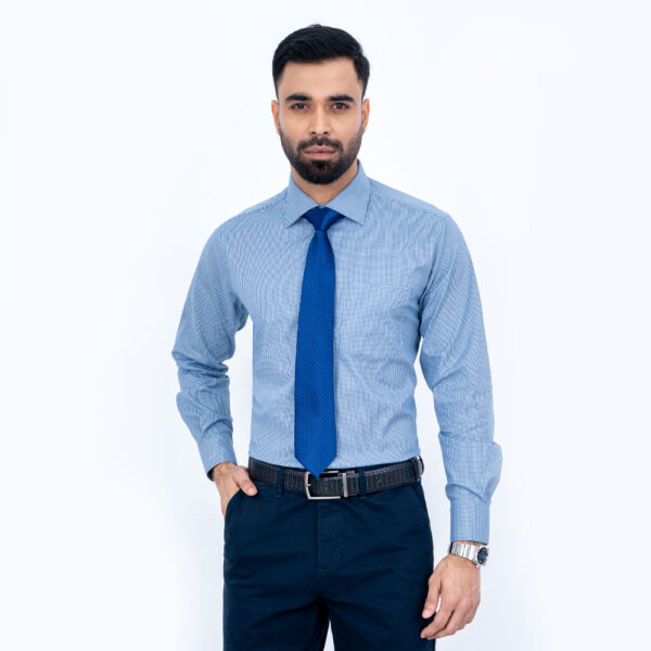 Richman Blue Color Men’s Premium Regular Fit Shirt 