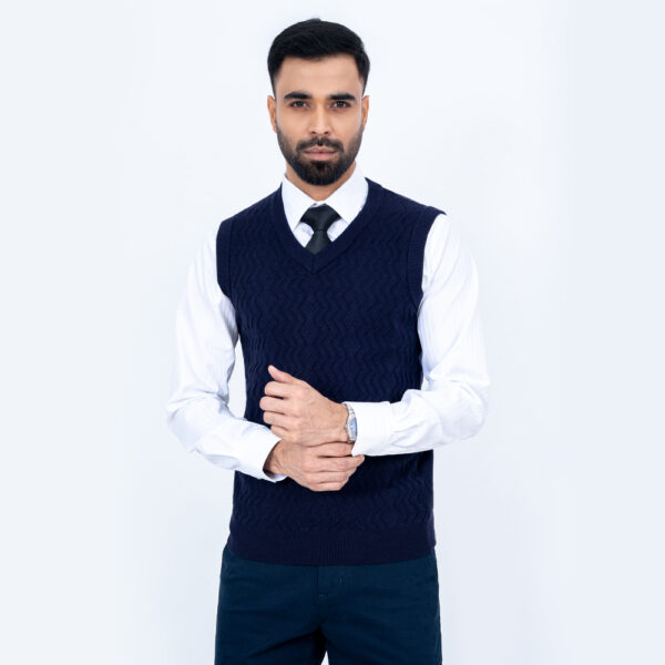 RICHMAN Men’s Navy Color Magy Sweater