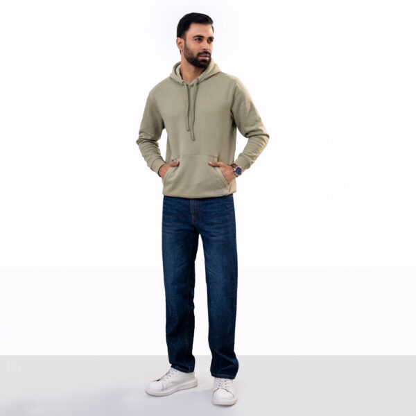 RICHMAN Lite Olive Color Knit Hoodie Jacket