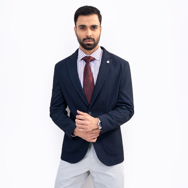 RICHMAN Premium Slim Fit Dark Navy Color Blazer