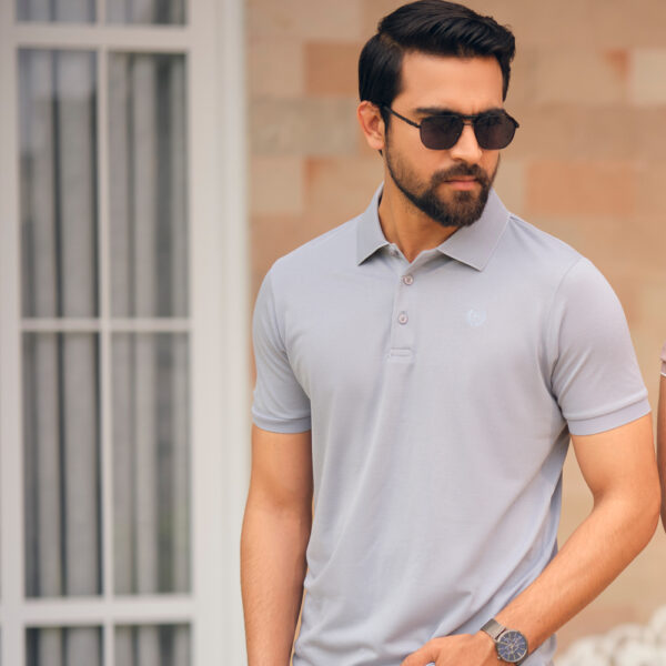 Richman Men’s Sky Color Solid Polo Shirt