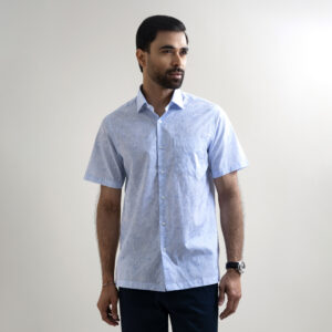 Richman Men’s Off-white Half Sleeve Printed Hawai Shirt