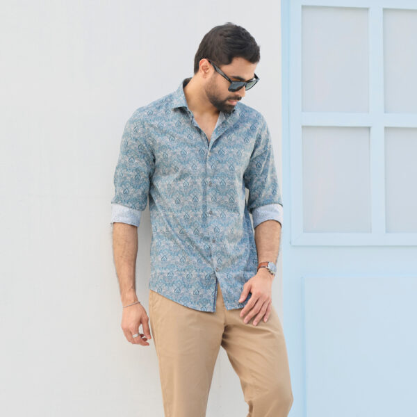 Richman Men’s Pest Color Ultra Slim Fit Casual Shirt