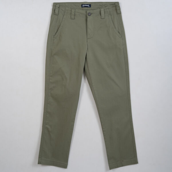 Richman Men’s Olive Color Slim Fit Gaberdin Pant