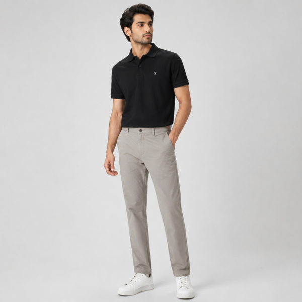 Richman Men’s Lite Grey Color Smart Shape Pant