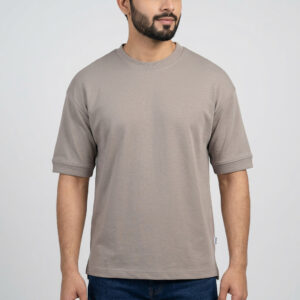 Richman St. Pink Color Round Neck Drop Shoulder T-Shirt