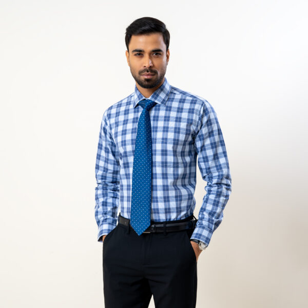 Infinity Men’s Maroon Color Regular Fit Premium Check Shirt