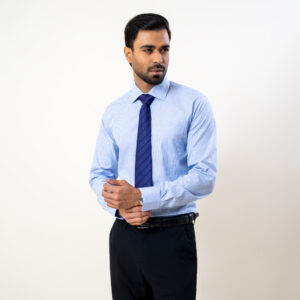 Infinity Men’s Sky Color Stripe Premium Regular Fit Shirt