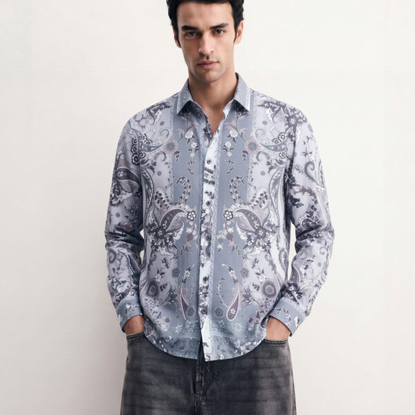 RICHMAN MEN’S PASTEL PRINTED CASUAL SHIRT RICHMAN MEN’S PASTEL PRINTED CASUAL SHIRT