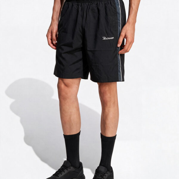 RICHMAN MEN’S BLACK COLOR SPORTS SHORTS RICHMAN MEN’S BLACK COLOR SPORTS SHORTS