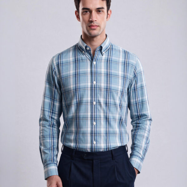 Richman Classic Lite Sky Color Premium Slim Fit Shirt