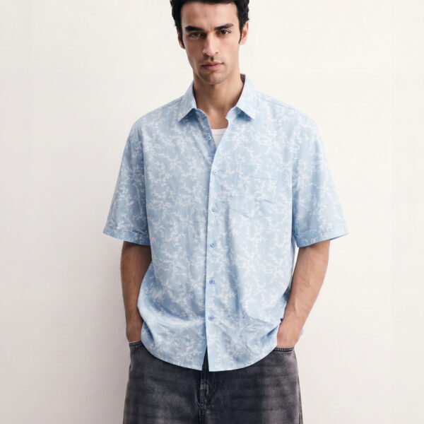 RICHMAN MEN’S SKY PRINTED HAWAI SHIRT RICHMAN MEN’S SKY PRINTED HAWAI SHIRT