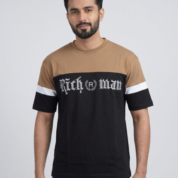 RICHMAN MEN’S BLACK COLOR T-SHIRT RICHMAN MEN’S BLACK COLOR T-SHIRT
