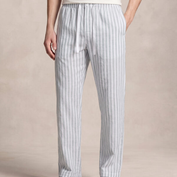 RICHMAN MEN’S OLIVE STRIPE RELAX TROUSER RICHMAN MEN’S OLIVE STRIPE RELAX TROUSER