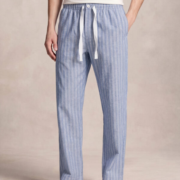 RICHMAN MEN’S NAVY STRIPE RELAX TROUSER RICHMAN MEN’S NAVY STRIPE RELAX TROUSER