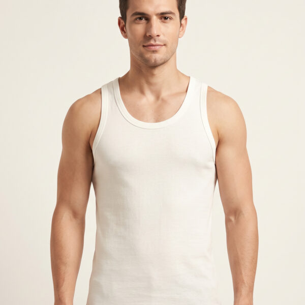 RICHMAN MEN’S WHITE COLOR SANDO RICHMAN MEN’S WHITE COLOR SANDO