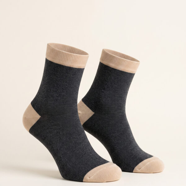 RICHMAN MEN’S BALCK & ASH COLOR SOCKS RICHMAN MEN’S BALCK & ASH COLOR SOCKS