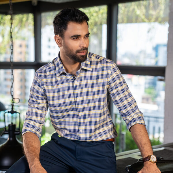 RICHMAN MEN’S SLIM FIT CHECK SHIRT RICHMAN MEN’S SLIM FIT CHECK SHIRT