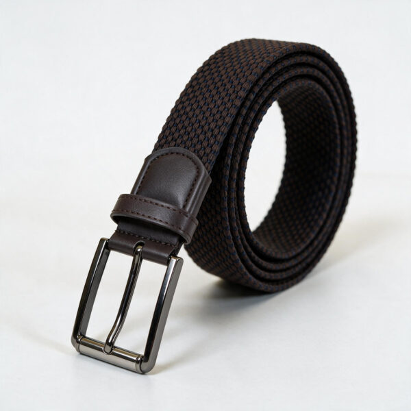 RICHMAN MEN’S CHOCOLATE COLOR FABRIC BELT RICHMAN MEN’S CHOCOLATE COLOR FABRIC BELT