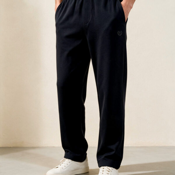 RICHMAN MEN’S BLACK COLOR KNIT TROUSER RICHMAN MEN’S BLACK COLOR KNIT TROUSER
