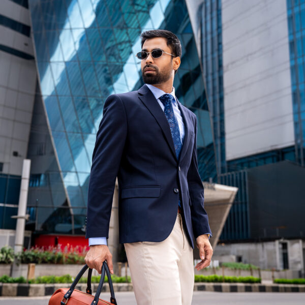 RICHMAN Premium Slim Fit Dark Navy Blazer