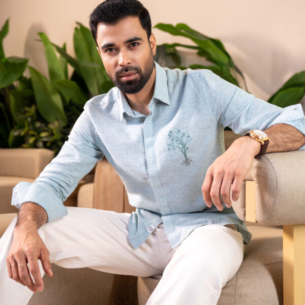 Richman Men’s Sky Color Slim Fit Casual Shirt Richman Men’s Sky Color Slim Fit Casual Shirt